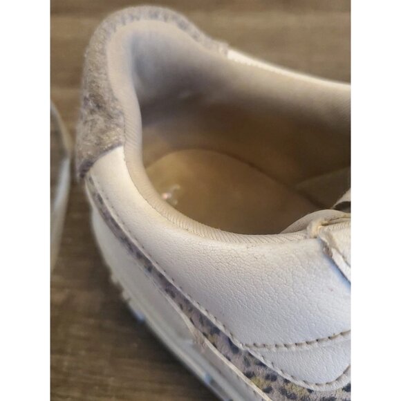 Nike Air Force 1 Low Pixel SE Leopard Sneakers Womens Size 7.5 White - Picture 10 of 12